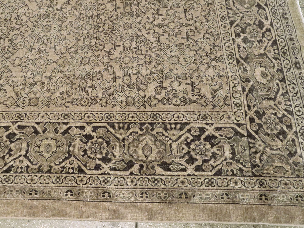 Antique Persian Mahal Carpet, No.24118 - Staging