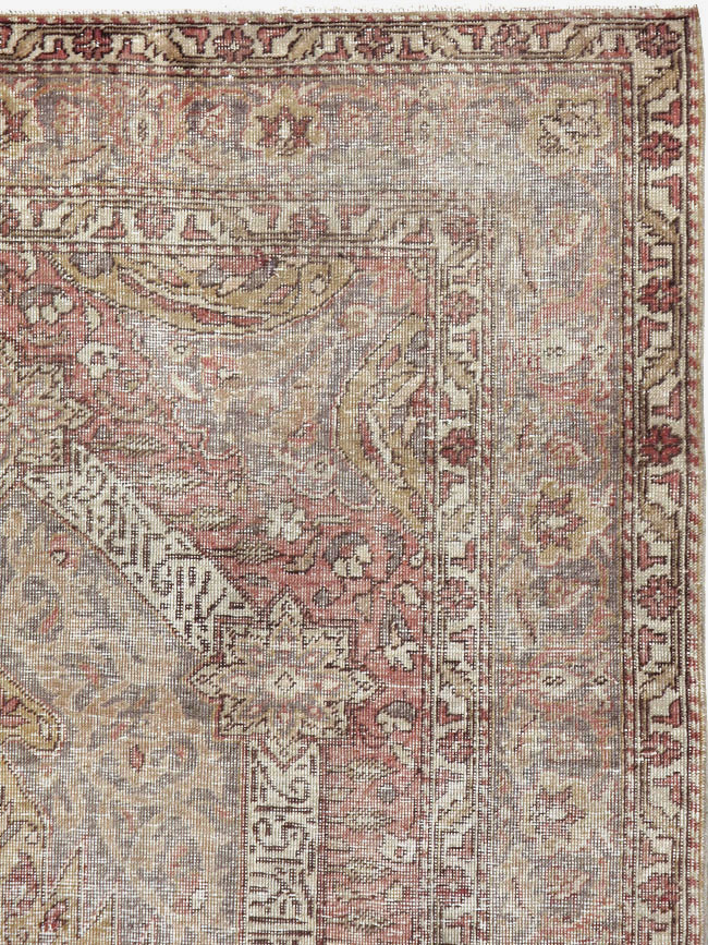 Vintage Turkish Sivas Distressed Rug, No.24121 - Staging