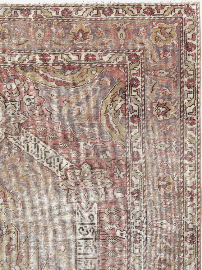 Vintage Turkish Sivas Distressed Rug, No.24121 - Staging