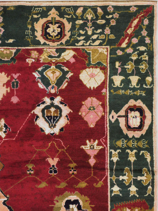 Vintage Indian Mazalpatan Carpet, No.24136 - Staging