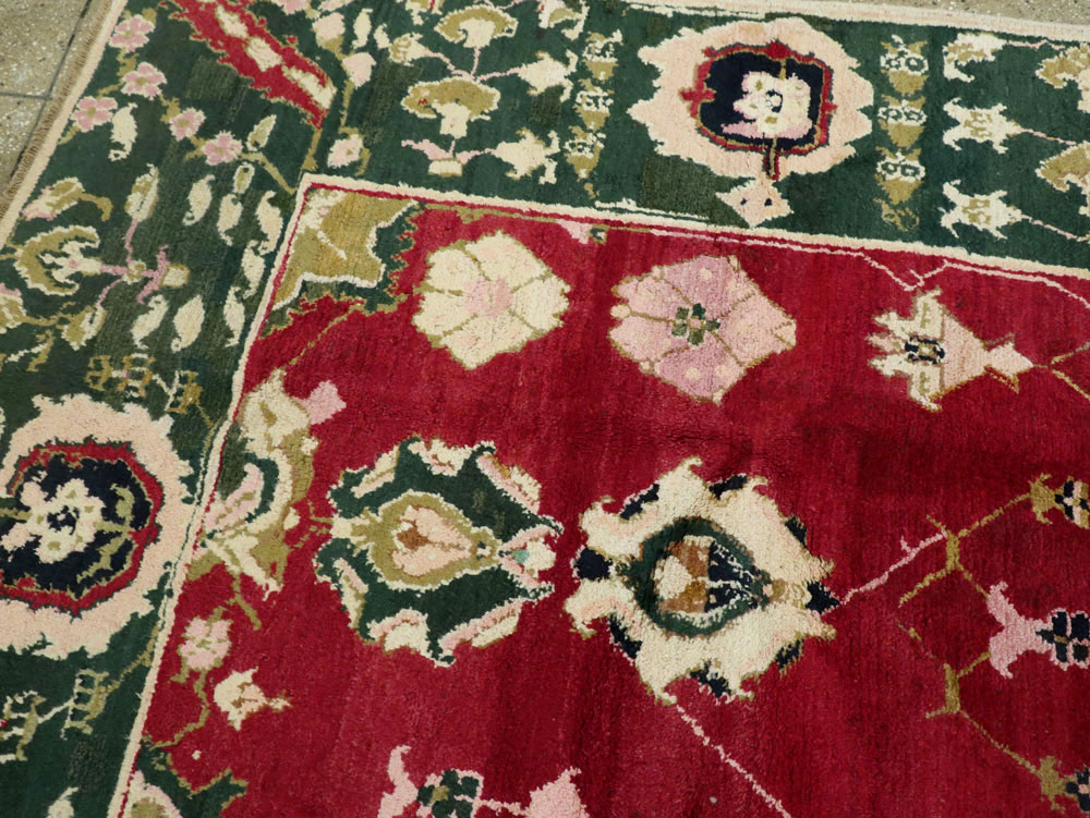 Vintage Indian Mazalpatan Carpet, No.24136 - Staging