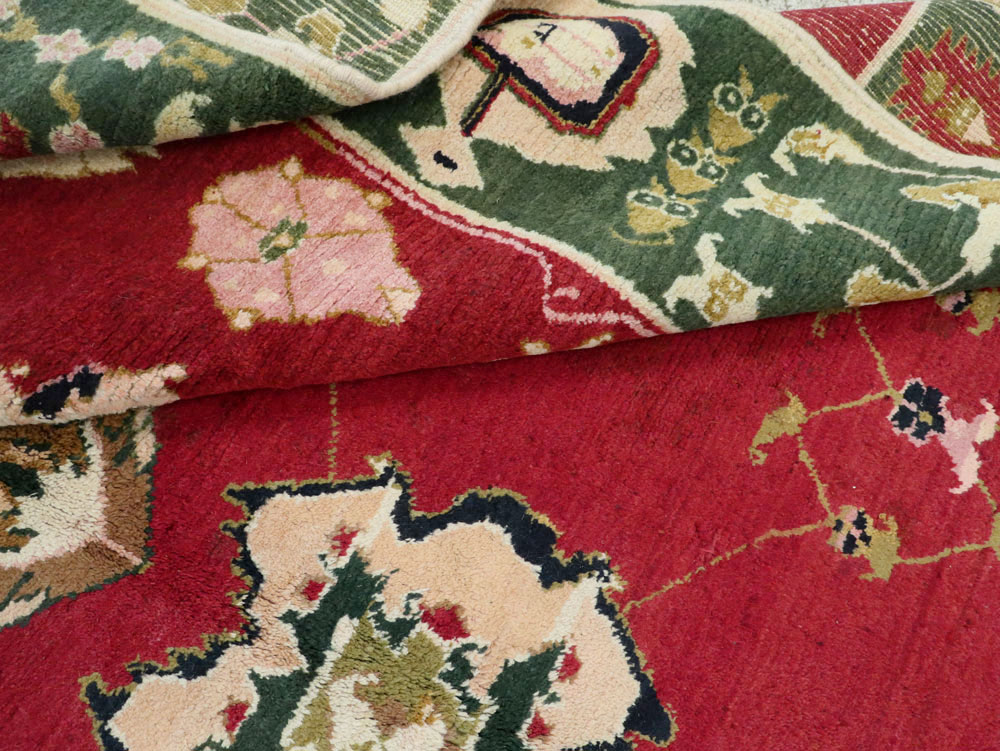 Vintage Indian Mazalpatan Carpet, No.24136 - Staging