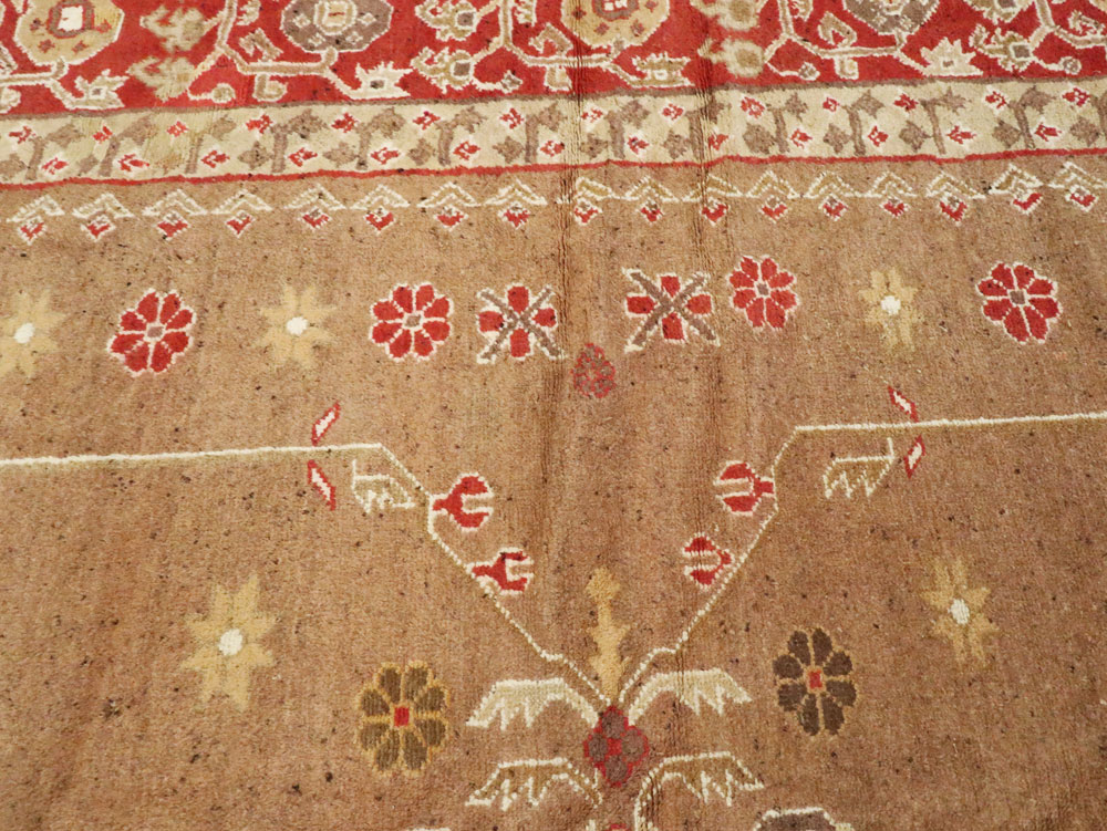 Vintage Indian Mazalpatan Carpet, No.24138 - Staging