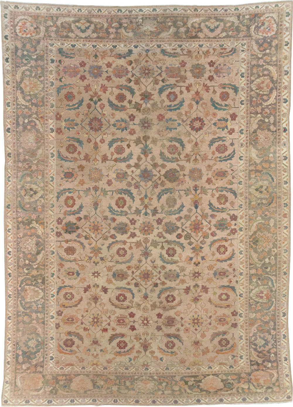 Antique Indian Lahore Large Carpet, No.24155 - Staging