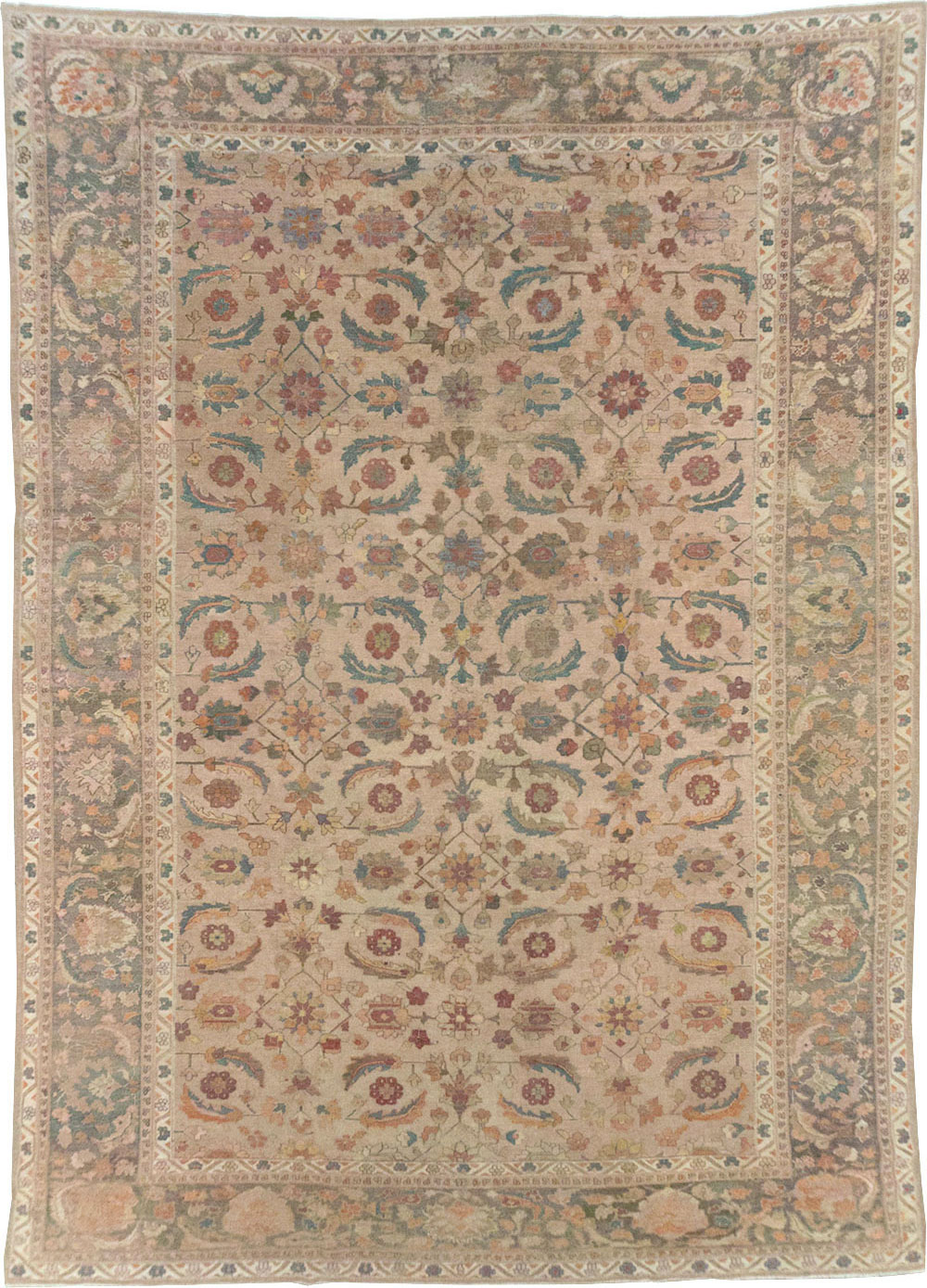 Antique Indian Lahore Large Carpet, No.24155 - Staging