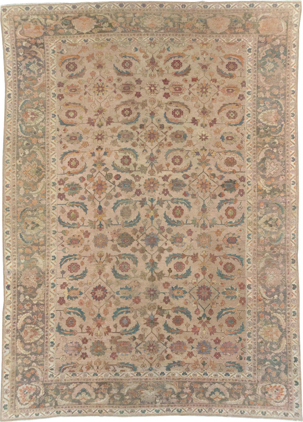 Antique Indian Lahore Large Carpet, No.24155 - Staging