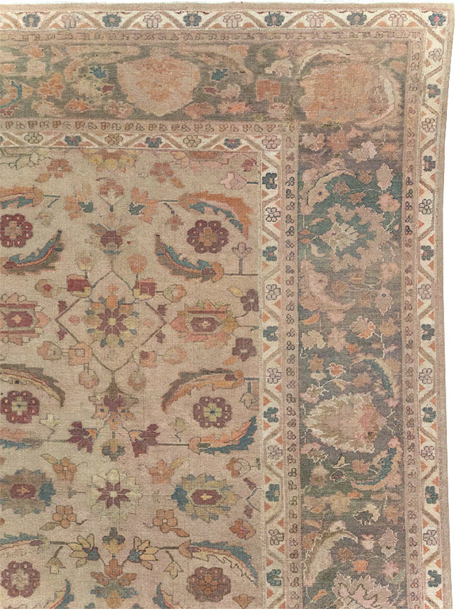 Antique Indian Lahore Large Carpet, No.24155 - Staging