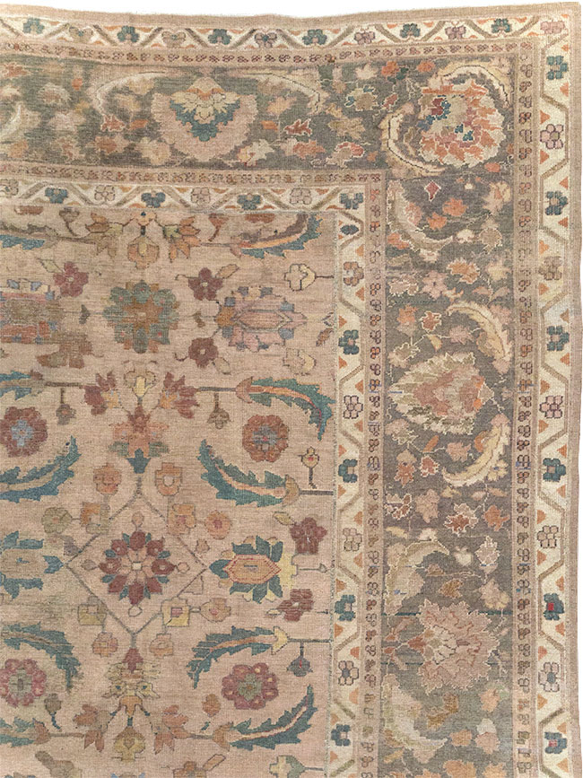 Antique Indian Lahore Large Carpet, No.24155 - Staging