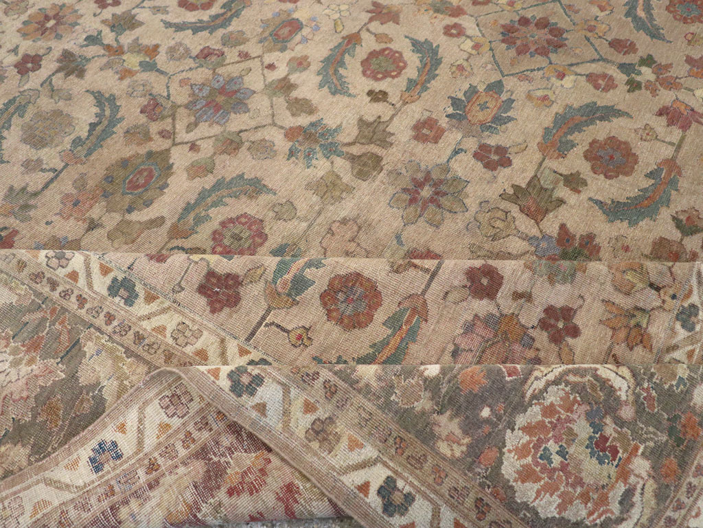Antique Indian Lahore Large Carpet, No.24155 - Staging