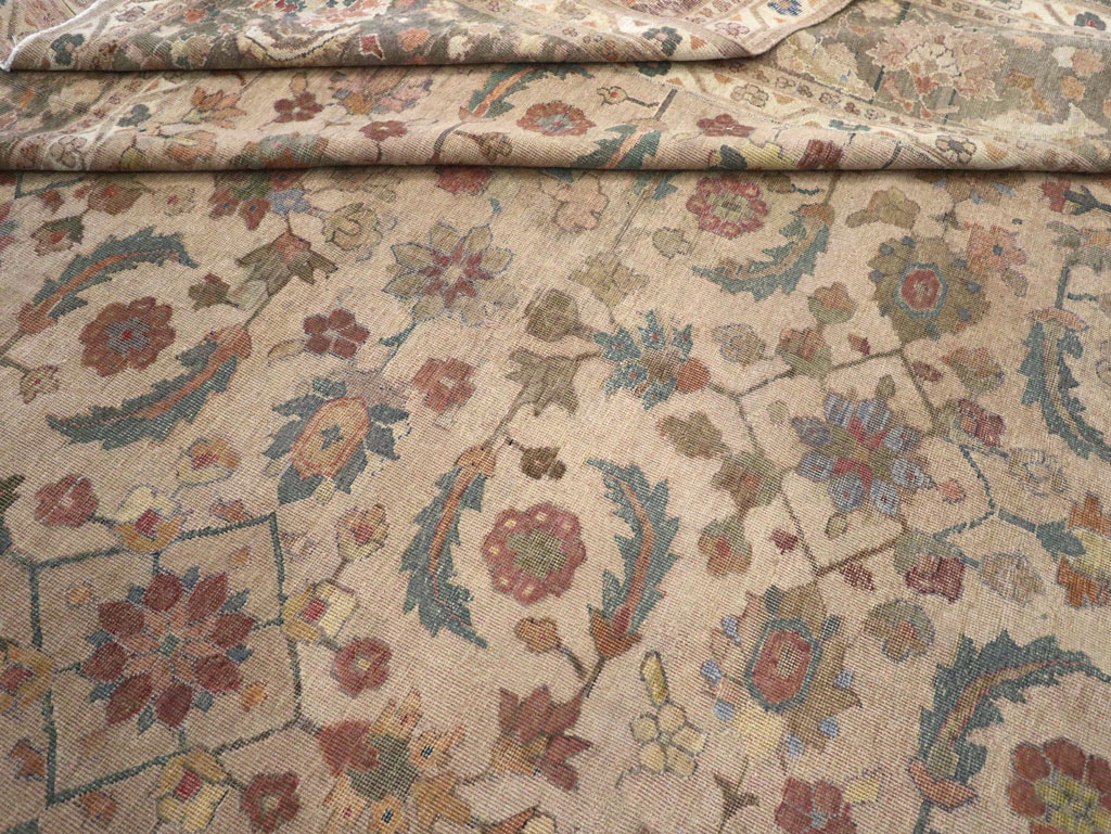 Antique Indian Lahore Large Carpet, No.24155 - Staging