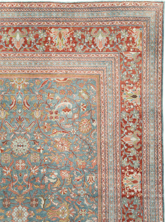 Antique Persian Mahal Oversize Carpet, No.24166 - Staging