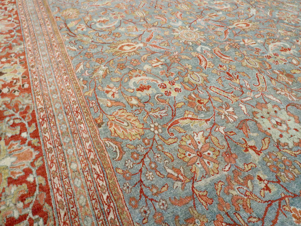 Antique Persian Mahal Oversize Carpet, No.24166 - Staging