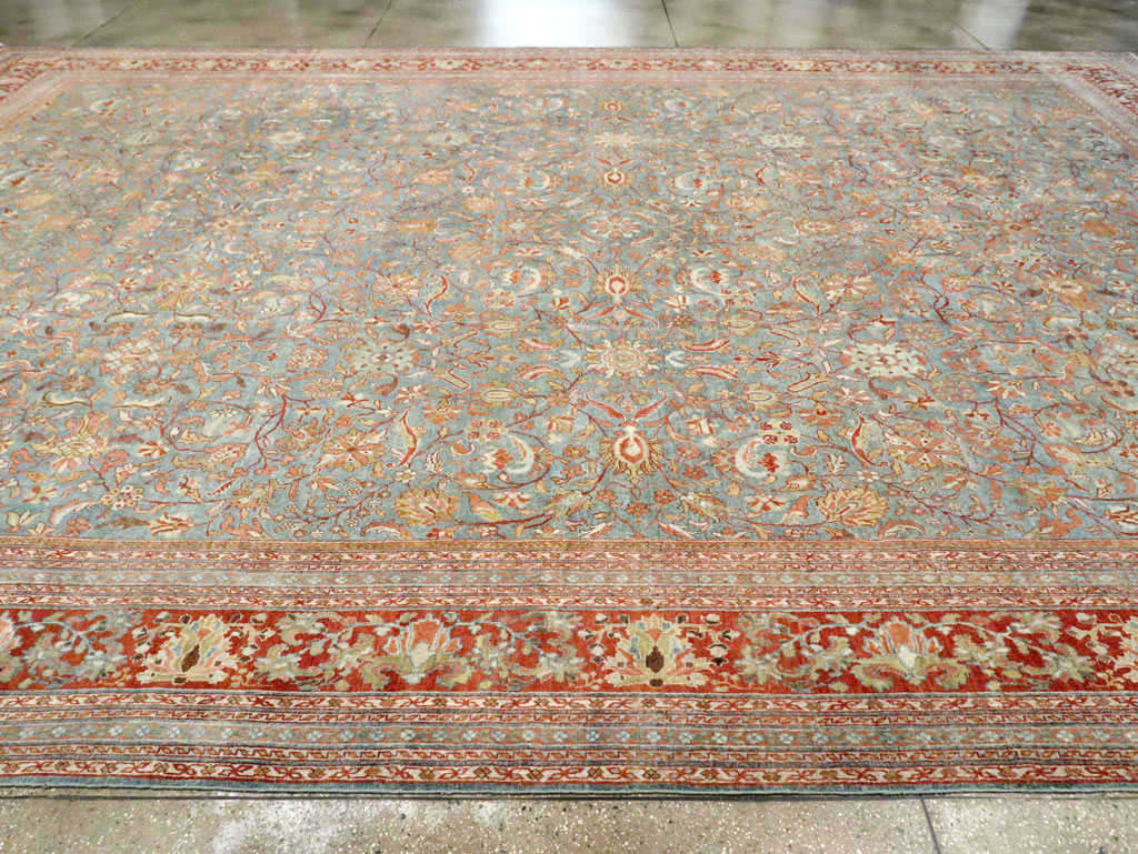 Antique Persian Mahal Oversize Carpet, No.24166 - Staging