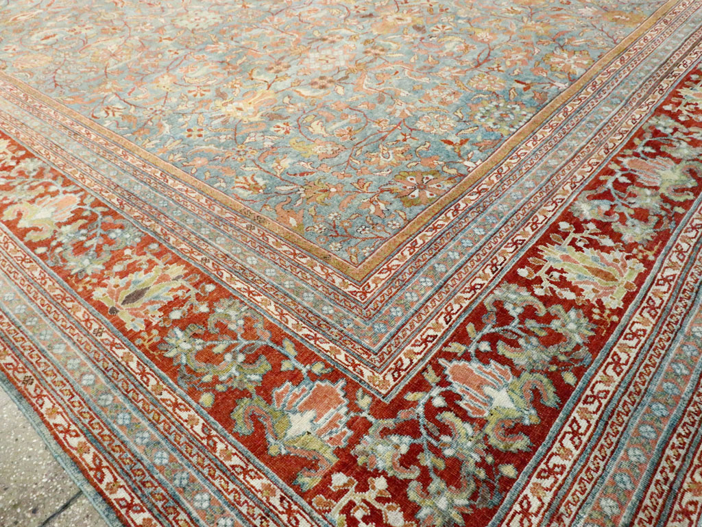 Antique Persian Mahal Oversize Carpet, No.24166 - Staging