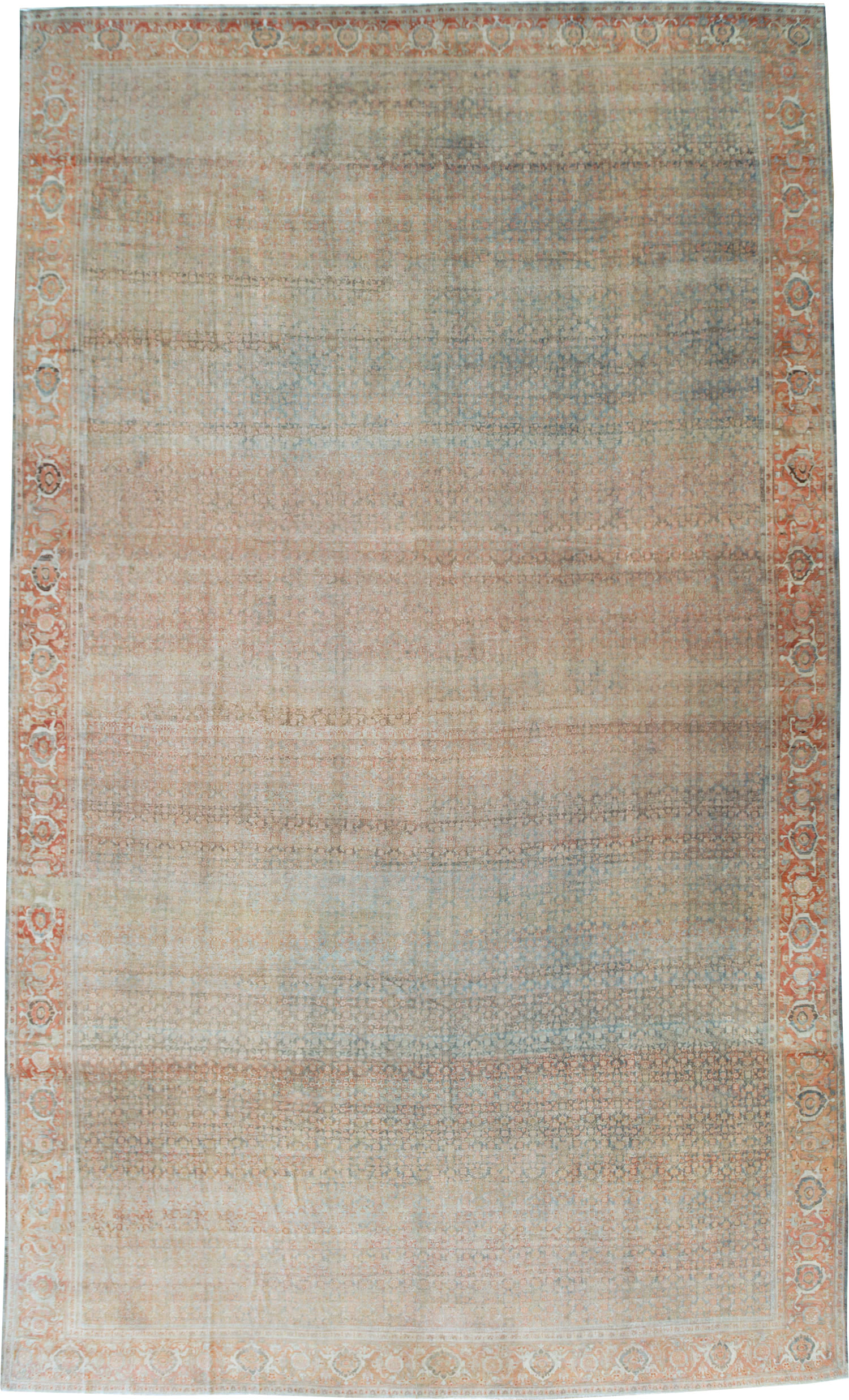 Antique Persian Senneh Malayer Oversize Carpet, No.24173 - Staging
