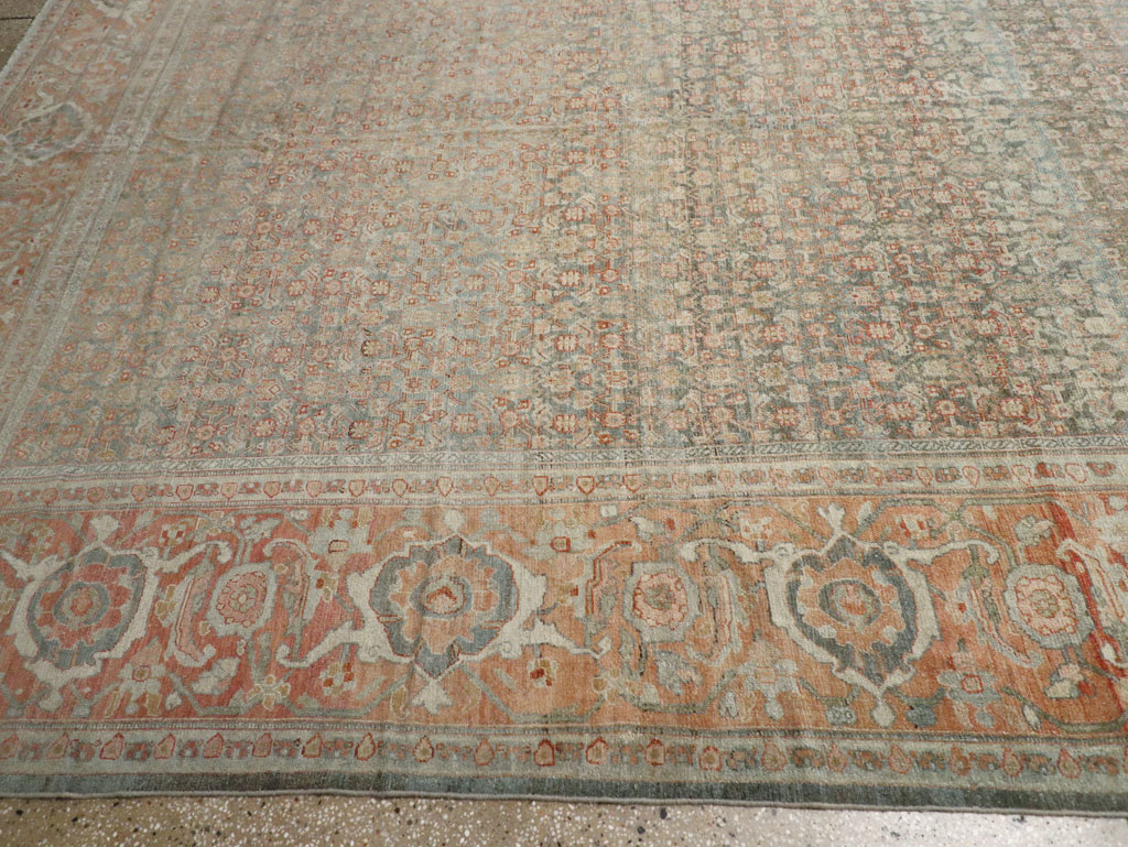 Antique Persian Senneh Malayer Oversize Carpet, No.24173 - Staging