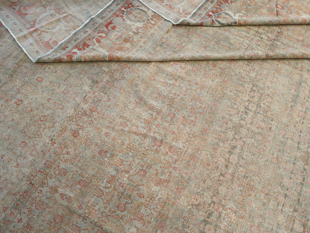 Antique Persian Senneh Malayer Oversize Carpet, No.24173 - Staging