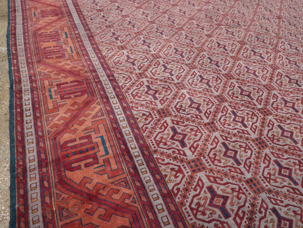 Antique Indian Lahore Oversize Carpet, No.24177 - Staging