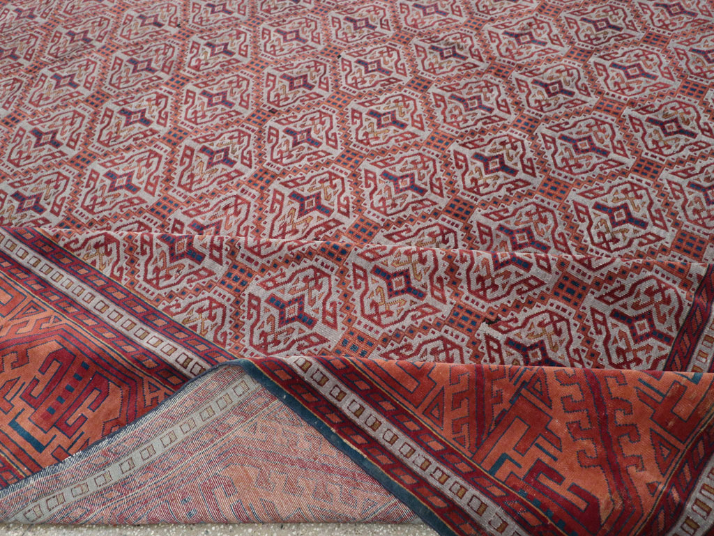 Antique Indian Lahore Oversize Carpet, No.24177 - Staging