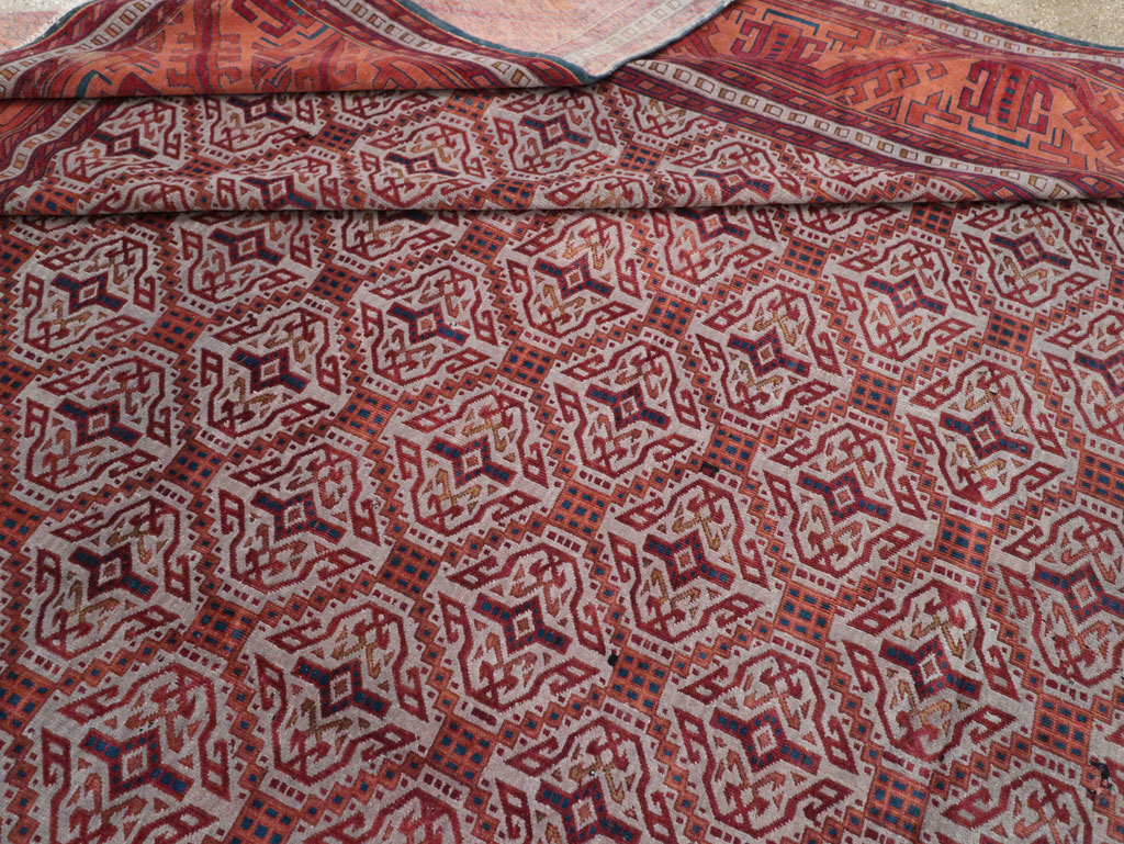 Antique Indian Lahore Oversize Carpet, No.24177 - Staging