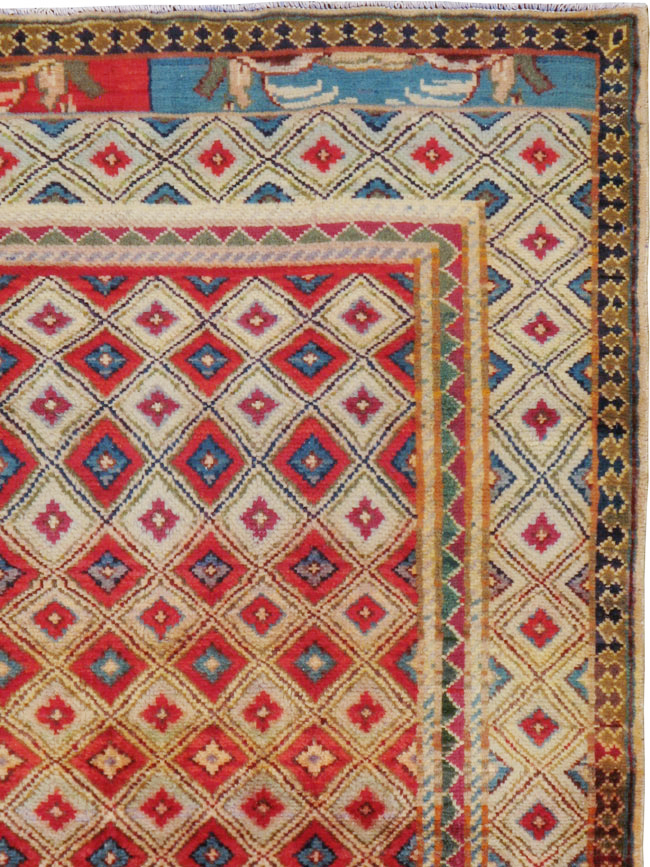 Vintage Persian Kashan Rug, No.24191 - Staging
