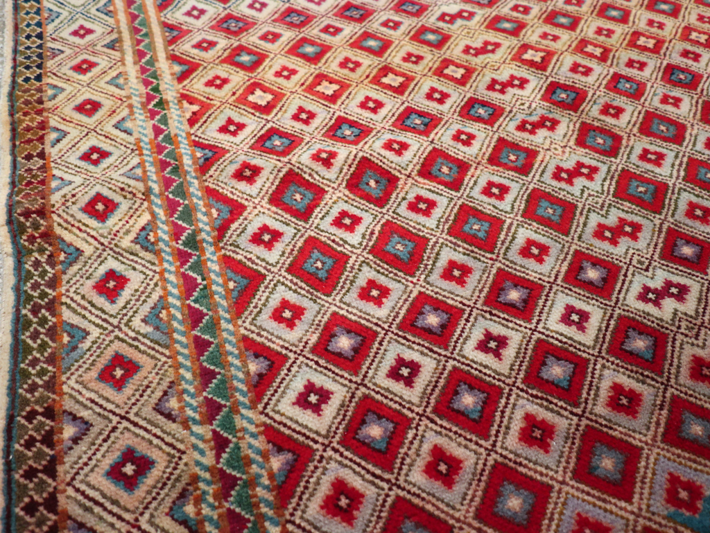 Vintage Persian Kashan Rug, No.24191 - Staging