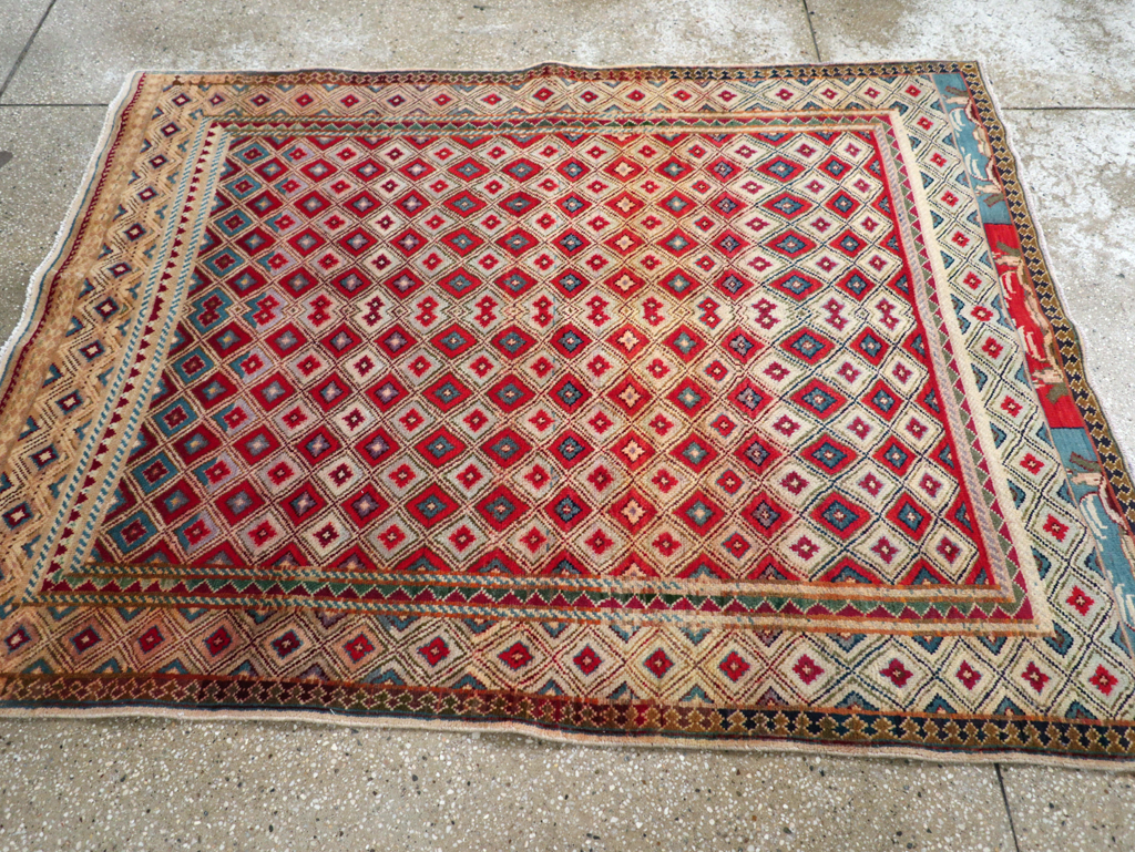 Vintage Persian Kashan Rug, No.24191 - Staging