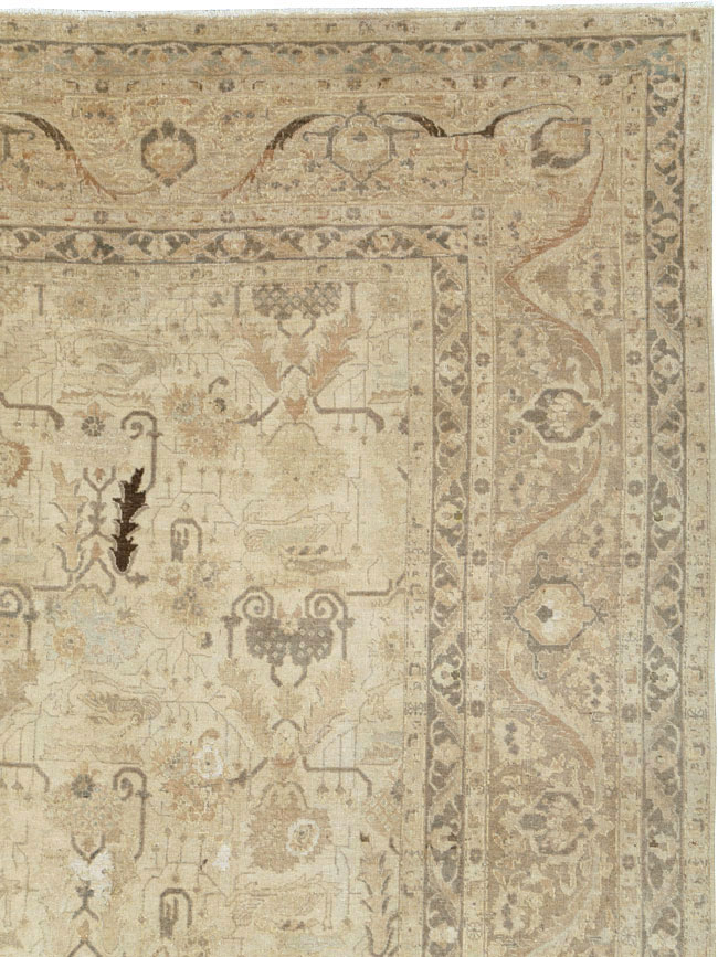 Antique Persian Tabriz Carpet, No.24192 - Staging