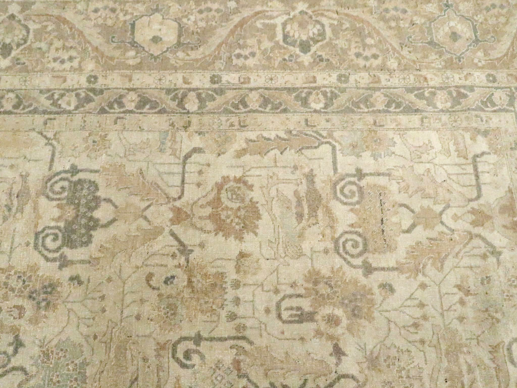 Antique Persian Tabriz Carpet, No.24192 - Staging