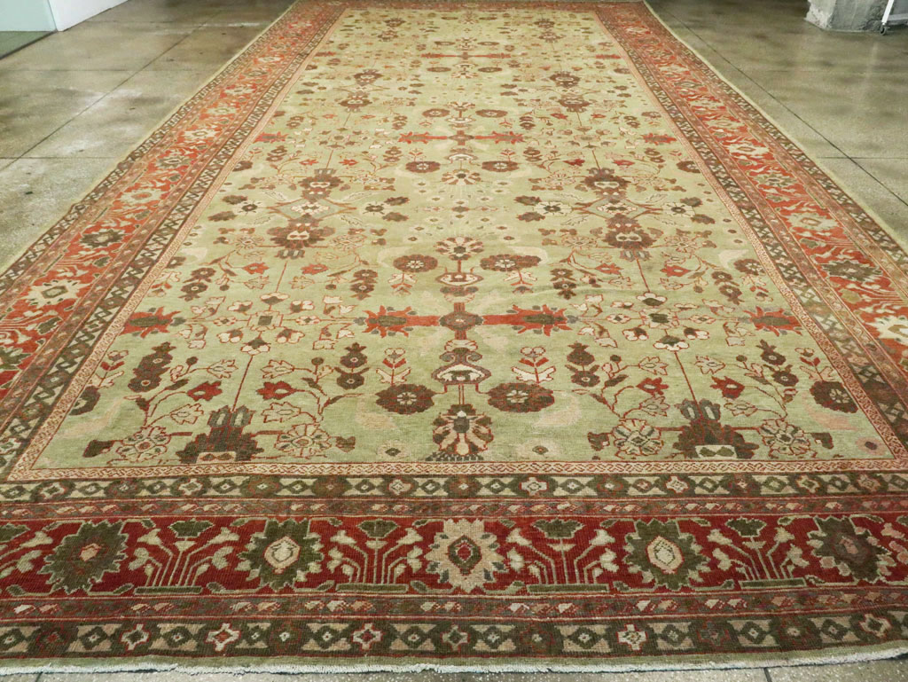Antique Persian Mahal Oversize Carpet, No.24196 - Staging