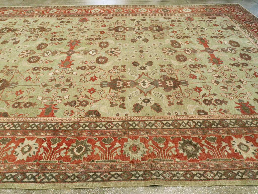 Antique Persian Mahal Oversize Carpet, No.24196 - Staging
