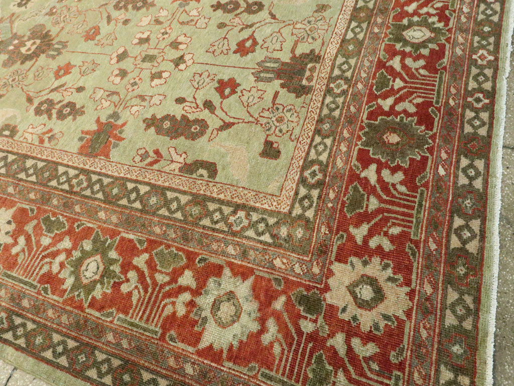 Antique Persian Mahal Oversize Carpet, No.24196 - Staging