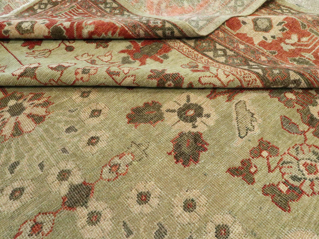 Antique Persian Mahal Oversize Carpet, No.24196 - Staging