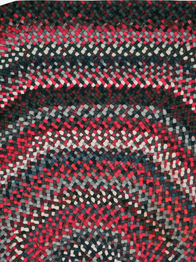 Vintage American Braid Rug, No.24209 - Staging