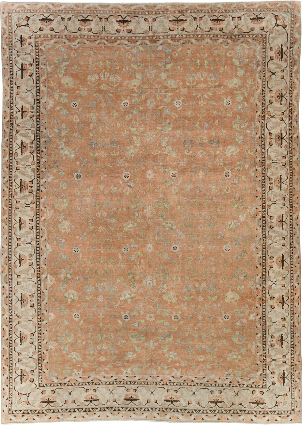 Vintage Persian Sarouk Carpet, No.24211 - Staging