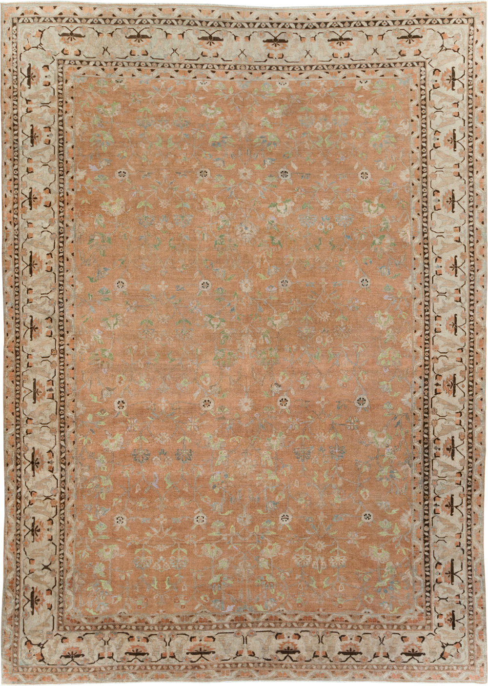 Vintage Persian Sarouk Carpet, No.24211 - Staging