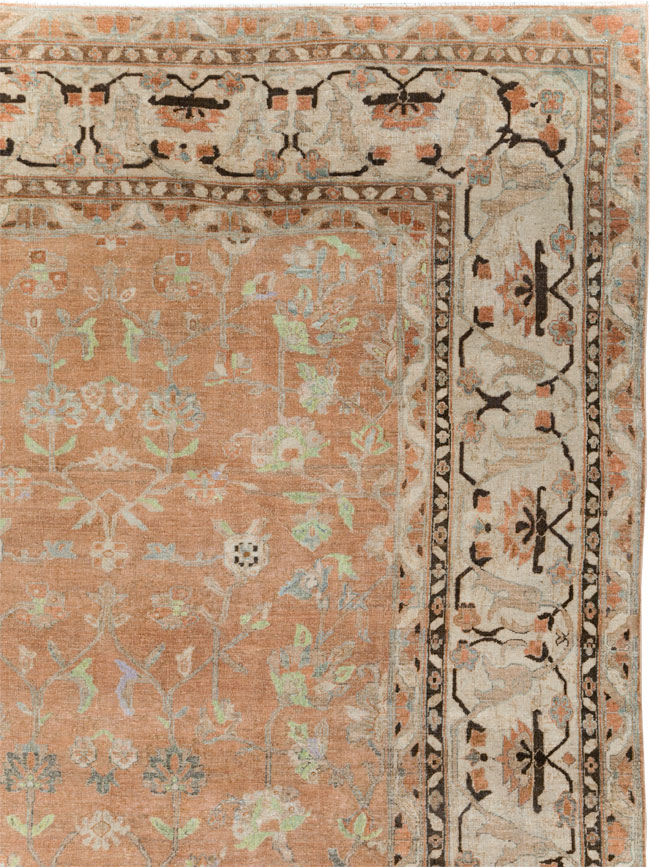 Vintage Persian Sarouk Carpet, No.24211 - Staging