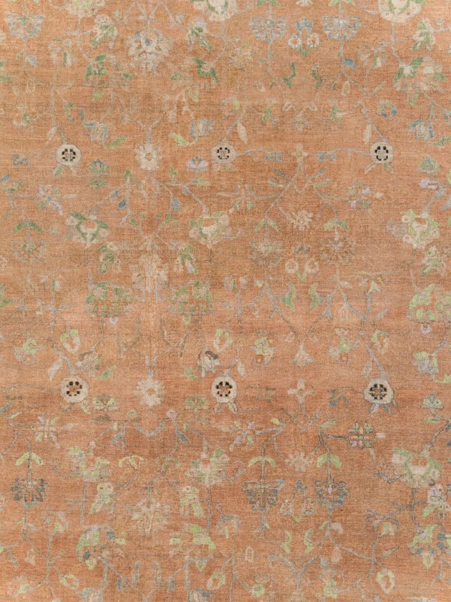 Vintage Persian Sarouk Carpet, No.24211 - Staging