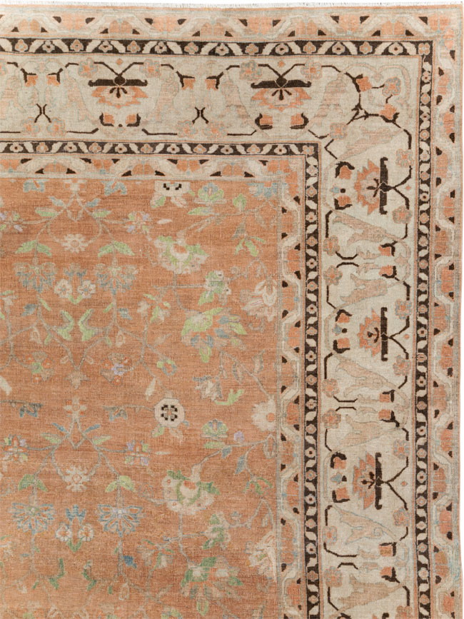 Vintage Persian Sarouk Carpet, No.24211 - Staging