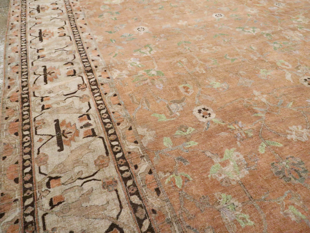Vintage Persian Sarouk Carpet, No.24211 - Staging