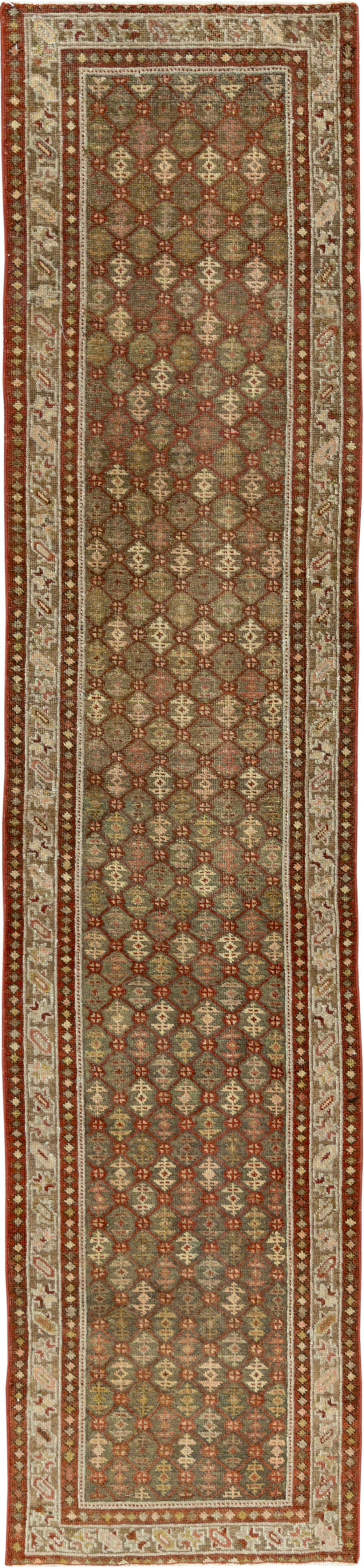 Antique Persian Malayer Runner, No.24214 - Staging