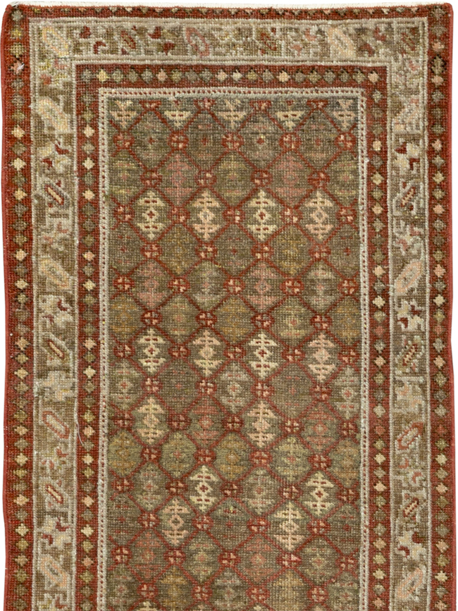 Antique Persian Malayer Runner, No.24214 - Staging