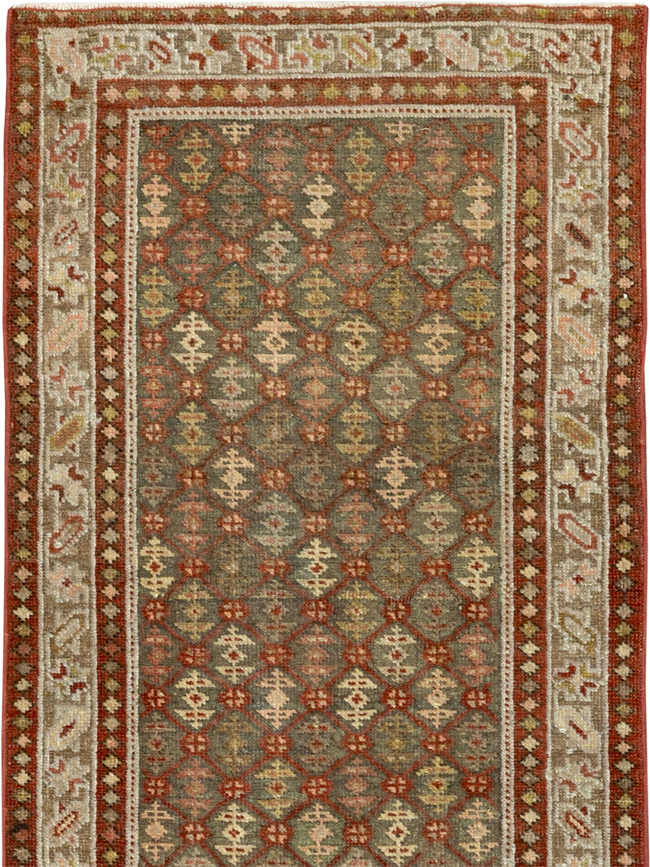 Antique Persian Malayer Runner, No.24214 - Staging