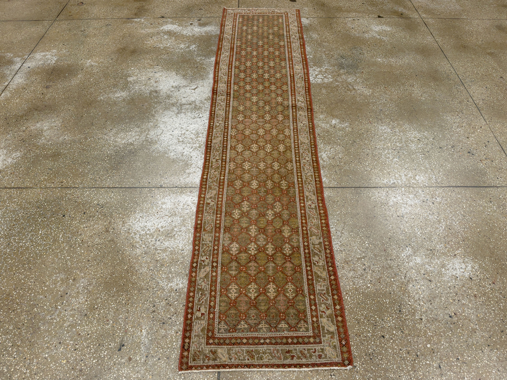 Antique Persian Malayer Runner, No.24214 - Staging