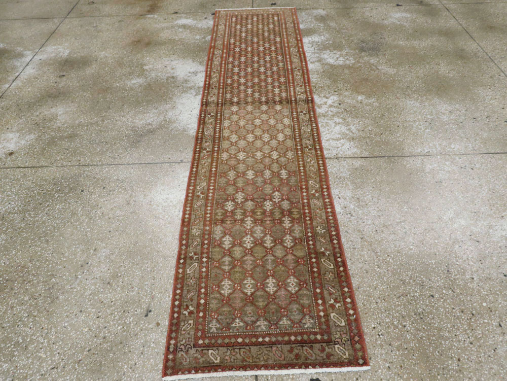 Vintage Persian Malayer Runner, No.24214 - Staging