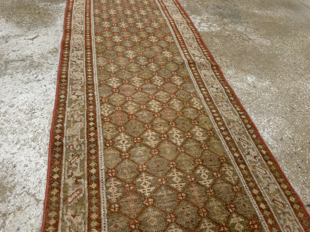 Antique Persian Malayer Runner, No.24214 - Staging
