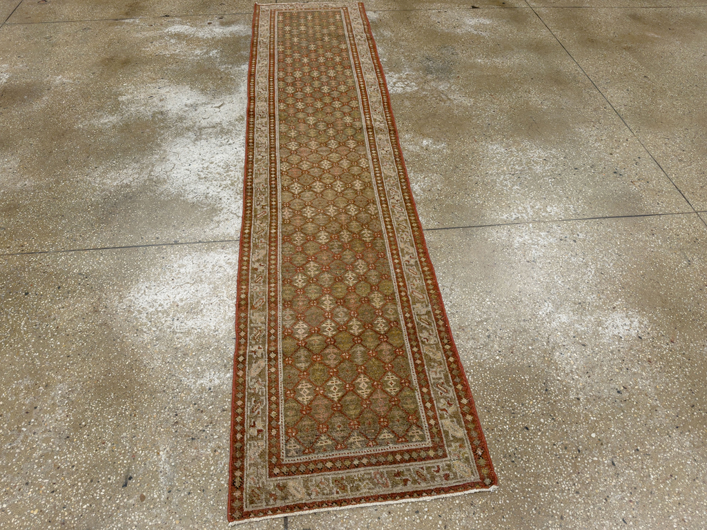 Antique Persian Malayer Runner, No.24214 - Staging