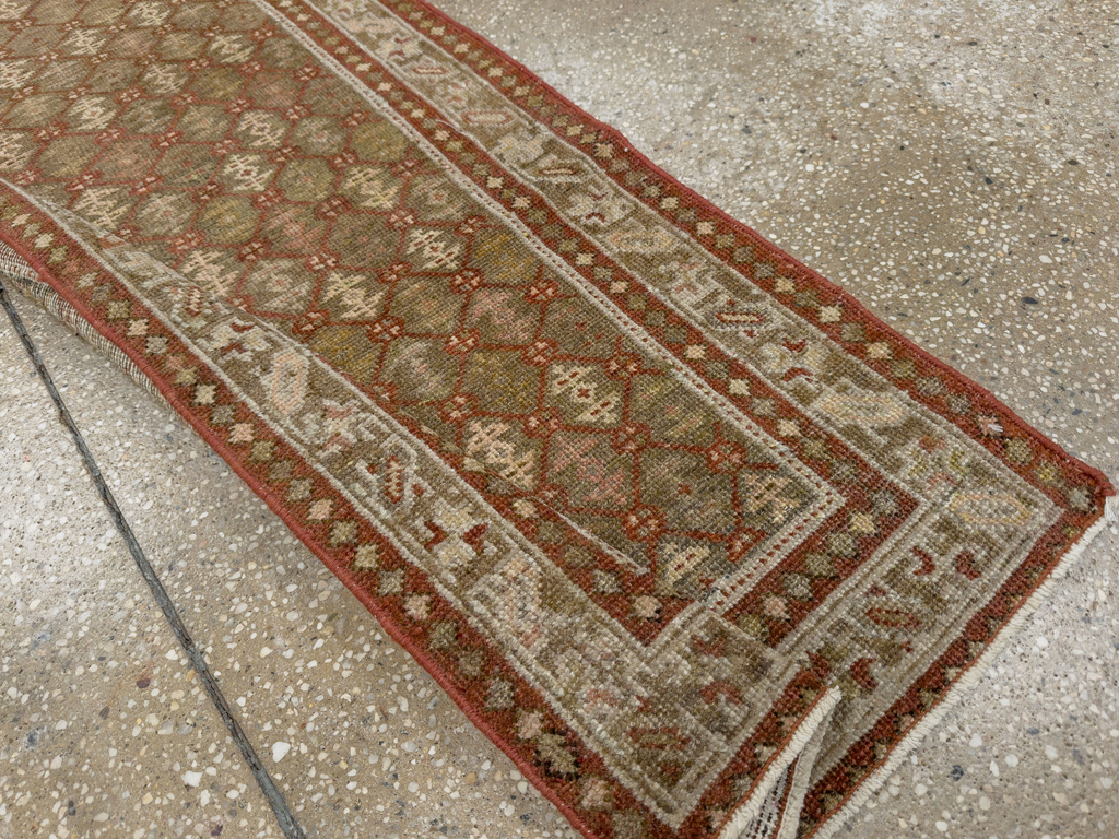 Antique Persian Malayer Runner, No.24214 - Staging