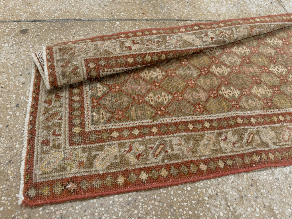 Antique Persian Malayer Runner, No.24214 - Staging