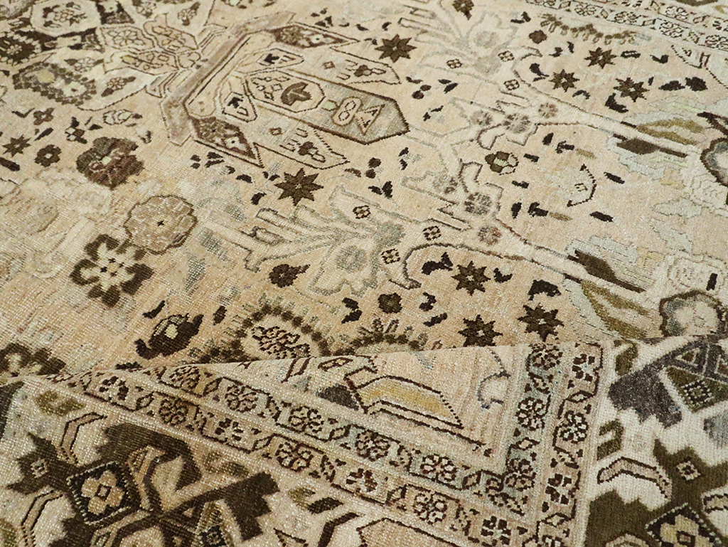 Antique Persian Tabriz Carpet, No.24216 - Staging